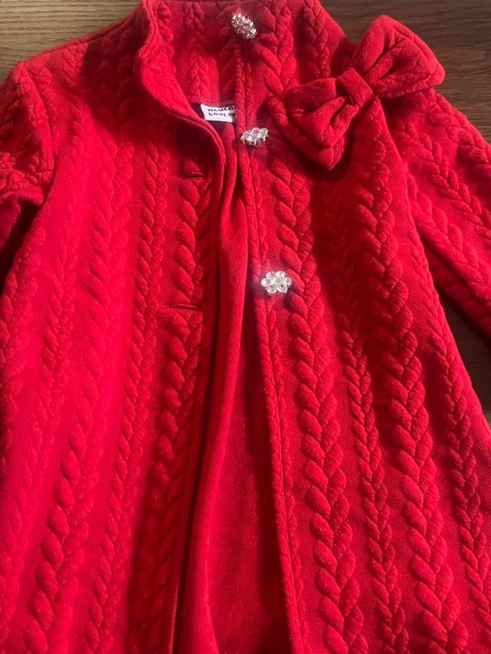 Blueberi Boulevard Bright Red Toddler Coat